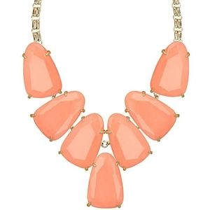 Kendra Scott Coral Statement Bib Necklace